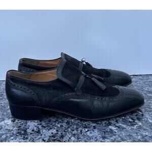 Mens Artioli Parviz New York Black Leather Loafer Shoes Size 8